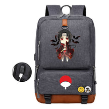 Naruto Print Usb Youth Student Backpack Leisure Travel Backpack