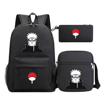 Anime Naruto Starry Sky Youth School Bag Three Piece Set For Men And Women Backpack Set
