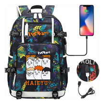 Volleyball Youth Usb Large Capacity Youth Student School Bag Men's And Women's Leisure Travel Backpack