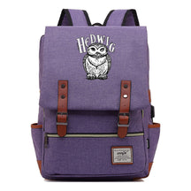 School Of Witchcraft And Wizardry Youth Student Backpack Usb Men's And Women's Leisure Belt Buckle Backpack