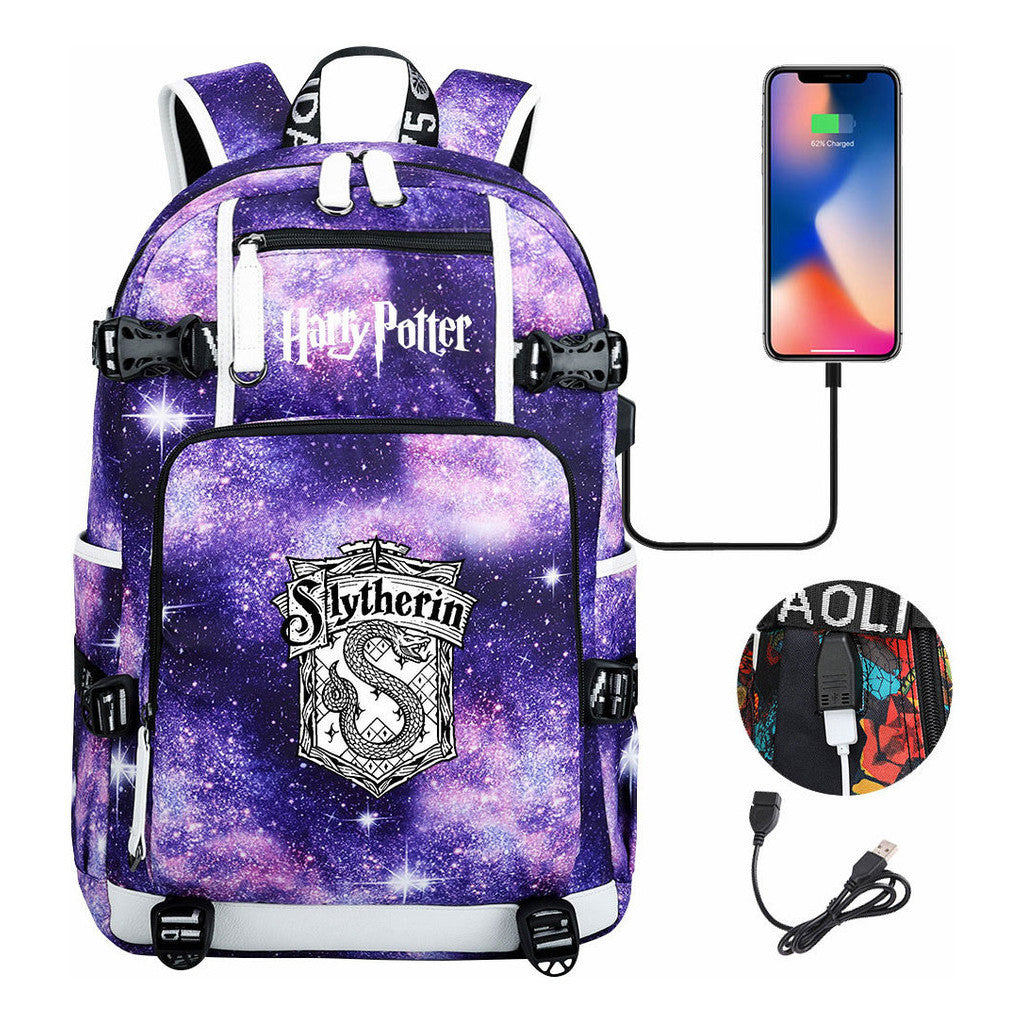 Magic School Usb Student Backpack For Leisure Travel Backpack