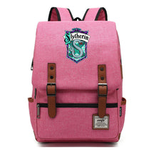 School Of Witchcraft And Wizardry Printed Youth Student School Bag Casual Belt Buckle Classic Backpack