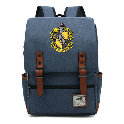 School Of Magic Printed Schoolbags For Men And Women Leisure Belt Buckle Classic Backpack 38*27*12.5cm