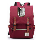 The Giant Of Manga Attack Printed Teenage Student Backpack For Men And Women With Casual Belt Buckle Classic Backpack 38*27*12.5cm