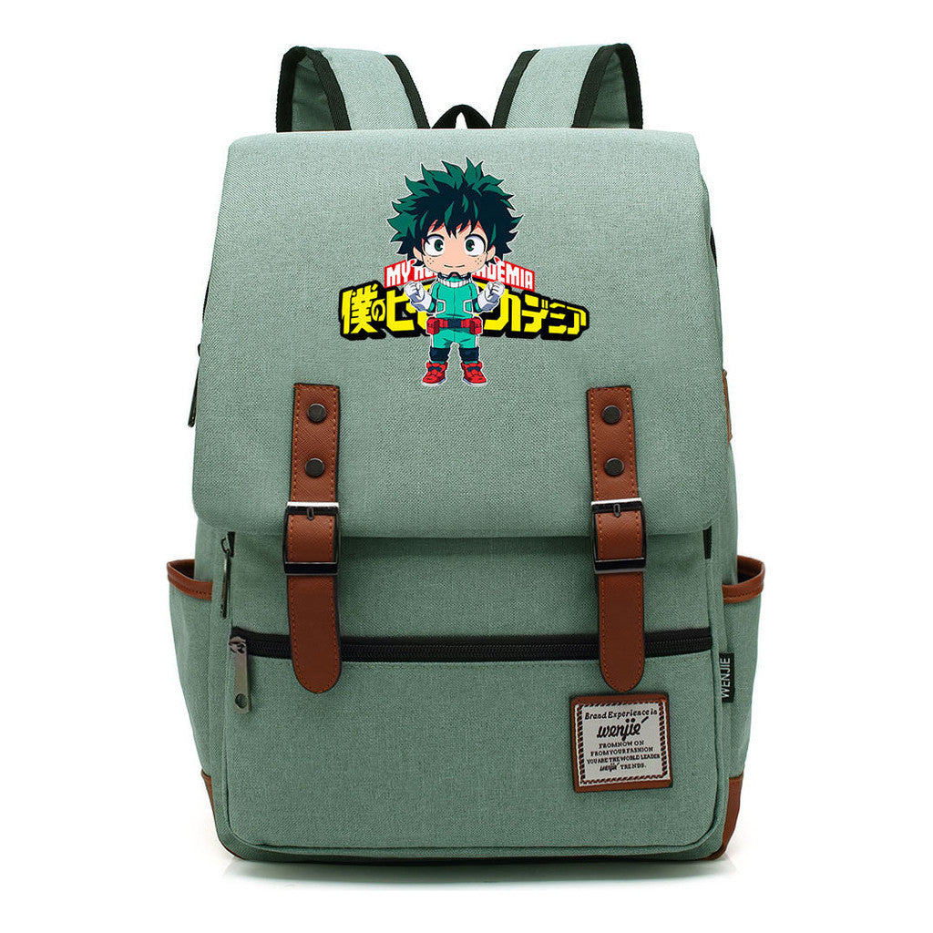 Anime My Heroes Academy Printed Youth Student Backpack Leisure Classic Backpack