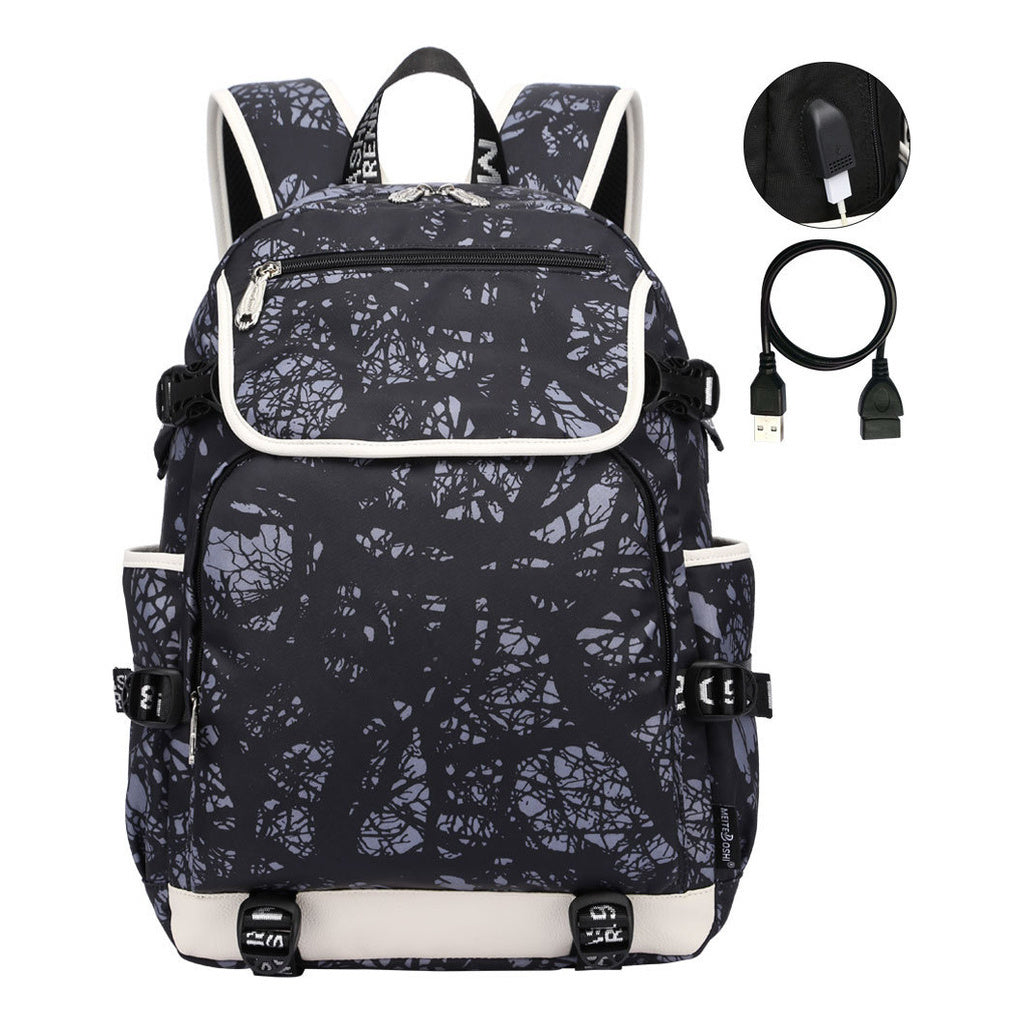Fashionable And Popular Usb Youth Student Backpack For Men And Women's Leisure Backpack