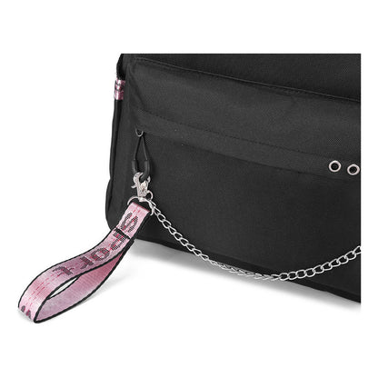 Usb Student Backpack With Men's And Women's Casual Woven Straps Backpack