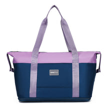 Contrast Color Luggage Bag, Travel Bag, Large Capacity Wet Dry Separation Sports And Fitness Bag, Shoulder Bag