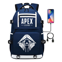 Apex Hero Print Usb Youth School Bag Backpack Leisure Travel Backpack