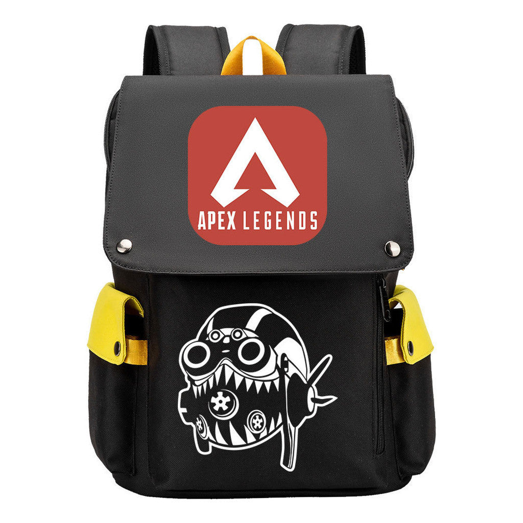 Apex Hero Print Usb Charging Head Youth School Bag Casual Backpack