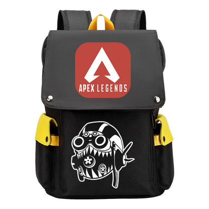 Apex Hero Print Usb Charging Head Youth School Bag Casual Backpack