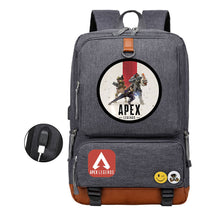 Apex Hero Print Usb Youth School Bag Travel Backpack