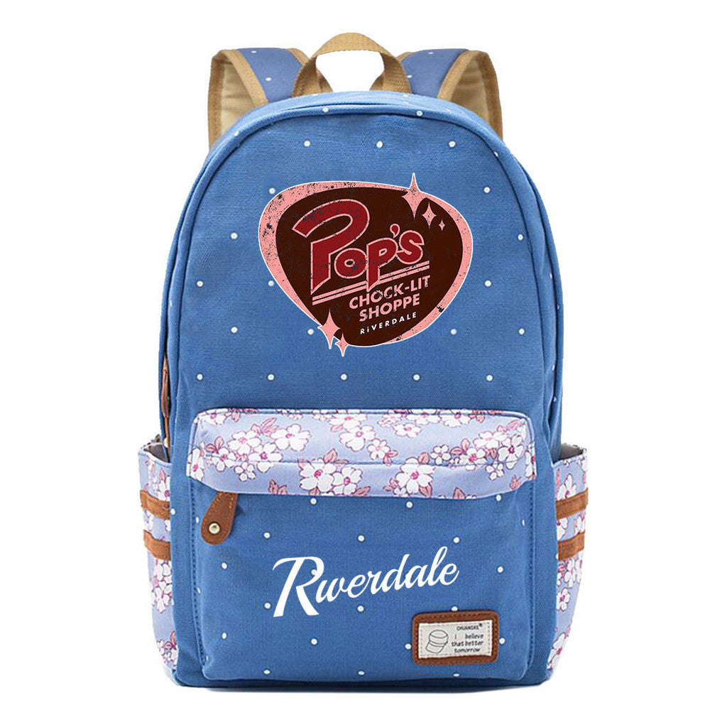 Valley Town Printed Student School Bag Fashion Leisure Backpack