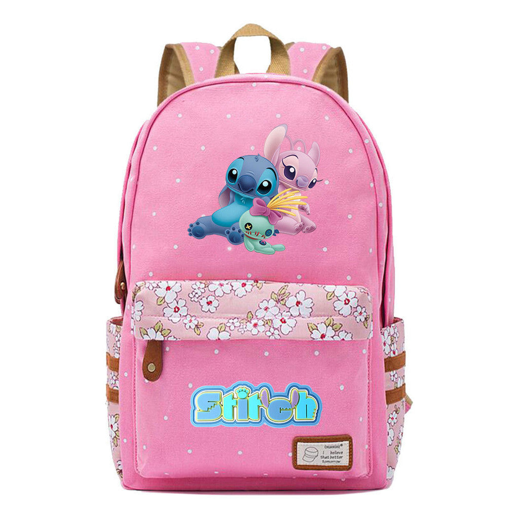 Japanese Anime Interstellar Baby Stitch Printed Youth Backpack Casual Backpack