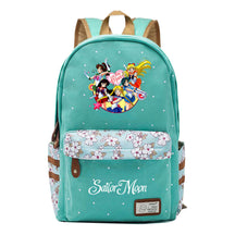 Anime Surrounding Beauty Girl Warrior Youth Student School Bag Fragmented Flower Boy's And Girl's Leisure Backpack