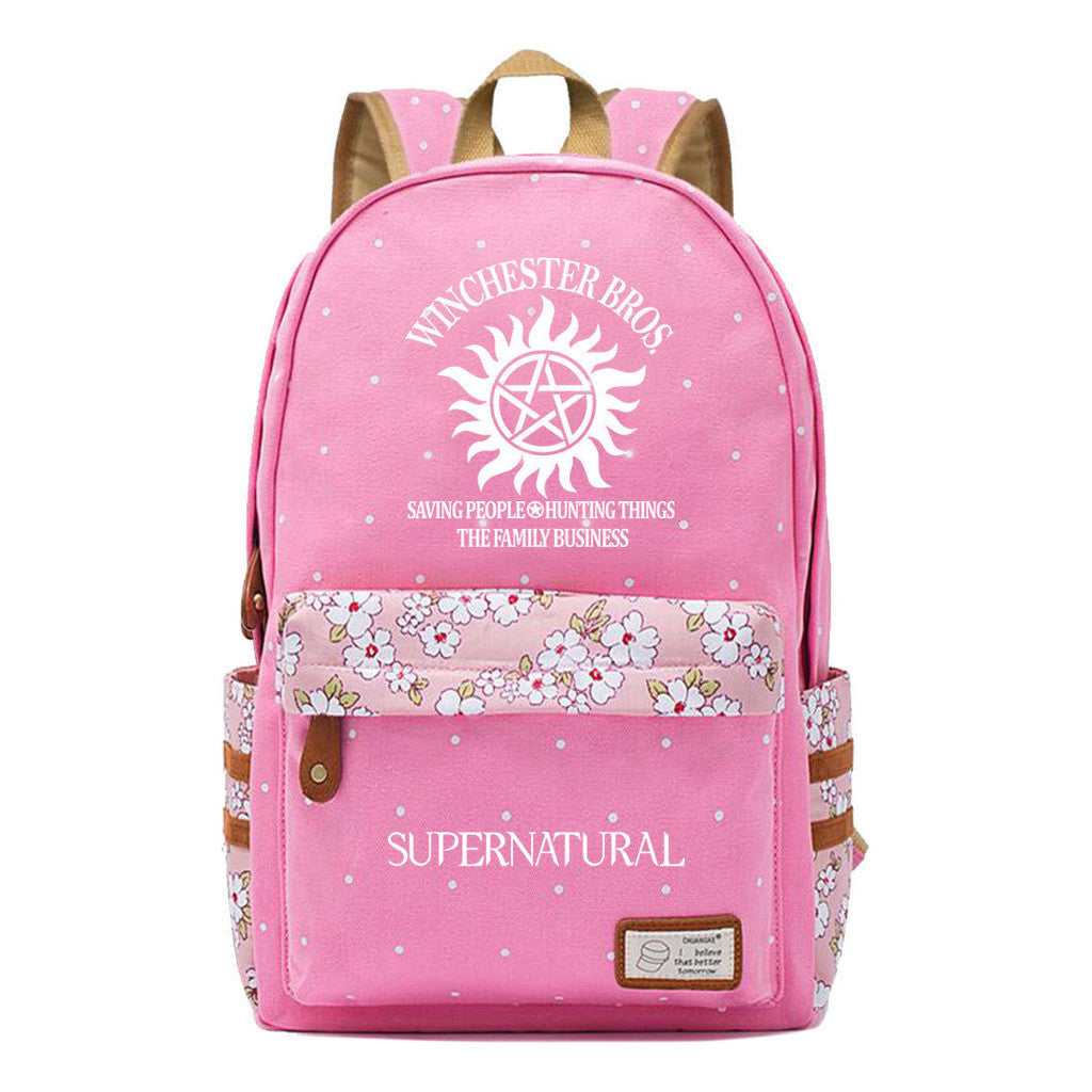 Evil Power Printed Youth And Girls School Bag Fashion Boy's And Girl's Leisure Backpack