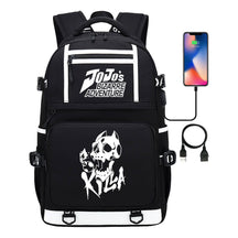 Comic Joe's Wonderful Adventure Print Usb Youth Student Backpack For Men And Women's Leisure Travel Backpack