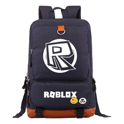 Game Roblox Printed Teenage Student Backpack, Travel Bag, Men's And Women's Backpack