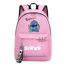 Anime Star Baby Stitch Youth Student School Bag Men's And Women's Backpack Lightweight Casual Backpack