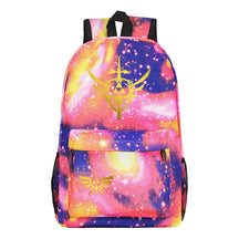 Golden Printed Youth Student Backpack Men And Women's Leisure Backpack