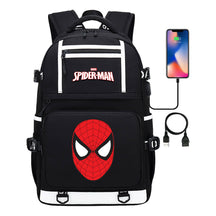 Superhero Printed Youth Student Backpack Men And Women's Leisure Travel Backpack