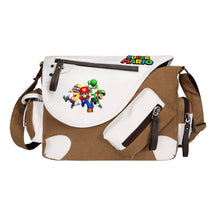 Super Mario Youth Student School Bag Canvas Shoulder Bag Casual Straddle Backpack