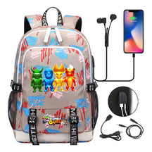 Printed Youth Student Backpack Usb Casual Backpack