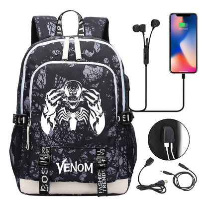 Youth Student Backpack Usb Men's And Women's Leisure Backpack