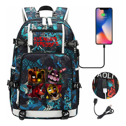 Toy Bear Game Peripheral Usb Youth Student School Bag Leisure Large Capacity Travel Backpack