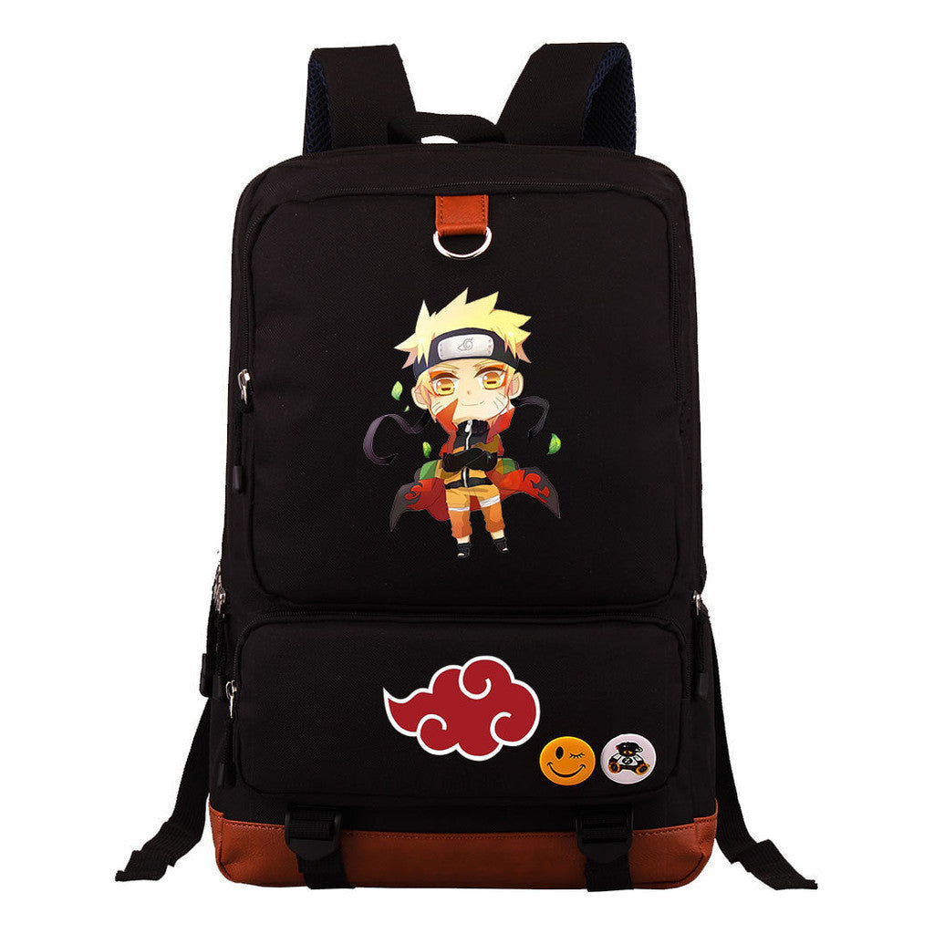 Cartoon Day Marvel Naruto Uchibo Youth Student School Bag Large Capacity Travel Bag Men's And Women's Backpack