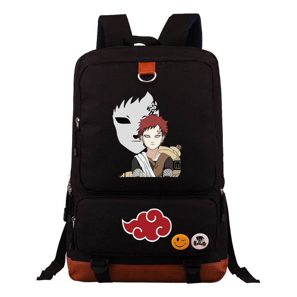 Cartoon Naruto Uchibo Youth Student School Bag Large Capacity Travel Bag Men's And Women's Backpack