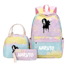 Naruto Teenage Girls School Bag Lunch Bag Three Piece Backpack Set