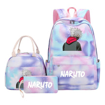 Naruto Student Girl Backpack Lunch Bag Three Piece Set Backpack Set