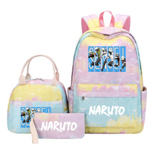 Naruto Student Girl Backpack Lunch Bag Three Piece Set Backpack Set