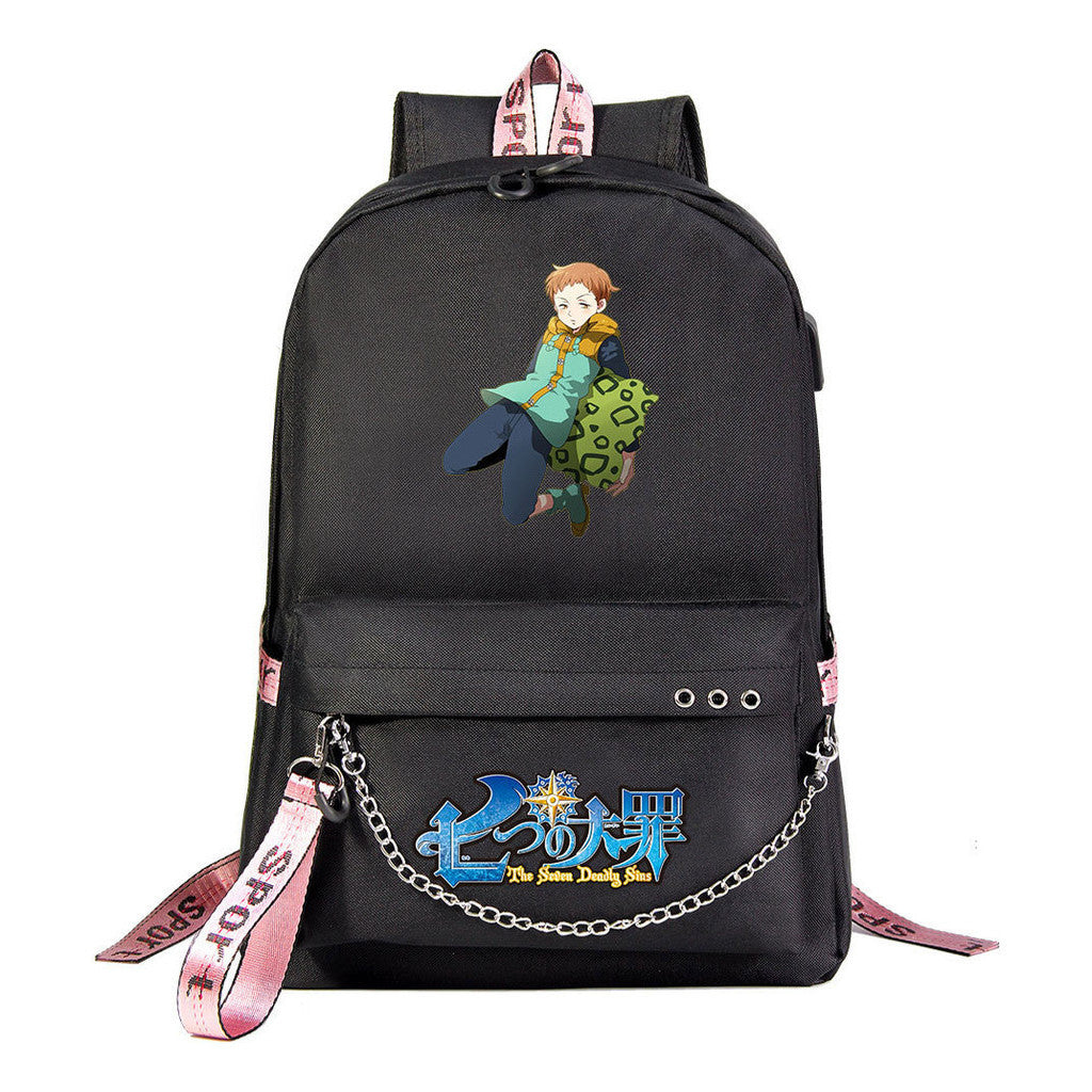 Usb Youth Student Backpack For Boys And Girls Leisure Travel Backpack