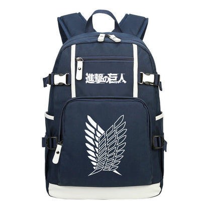 Giant Winged Soldier Captain Of Anime Attack Student Backpack, Leisure Travel Backpack