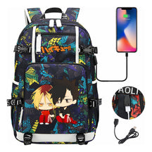 Volleyball Youth Usb Large Capacity Youth Student School Bag Men's And Women's Leisure Travel Backpack