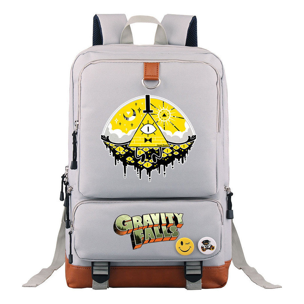 Strange Town Youth Student School Bag Large Capacity Travel Bag Men's And Women's Backpack