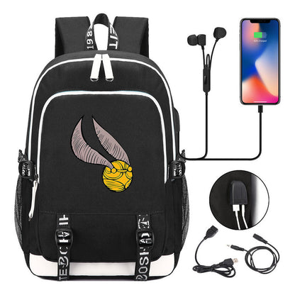 Magic School Youth Student Backpack Usb Men's And Women's Leisure Backpack