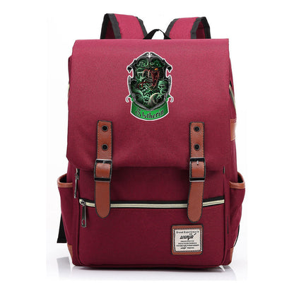 Academy Of Magic Print Teen Student School Bag For Men And Women Casual Belt Buckle Classic Backpack 43*29*13.5cm