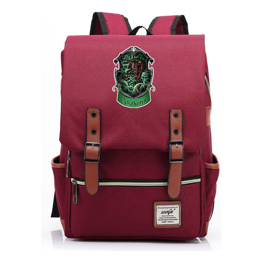 Academy Of Magic Print Teen Student School Bag For Men And Women Casual Belt Buckle Classic Backpack 43*29*13.5cm