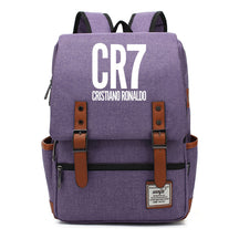 Football Star Cristiano Ronaldo Printed Backpack For Men And Women With Casual Belt Buckle Classic Backpack