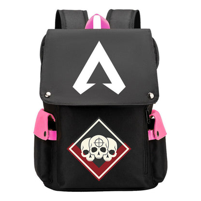 Apex Hero Print Usb Charging Head Youth School Bag Casual Backpack