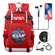 Nasa Fashion Printed Student Backpack With Large Capacity Leisure Travel Backpack