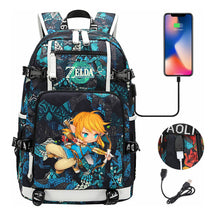 Printed Teenage Student Backpack For Men And Women With Backpacks