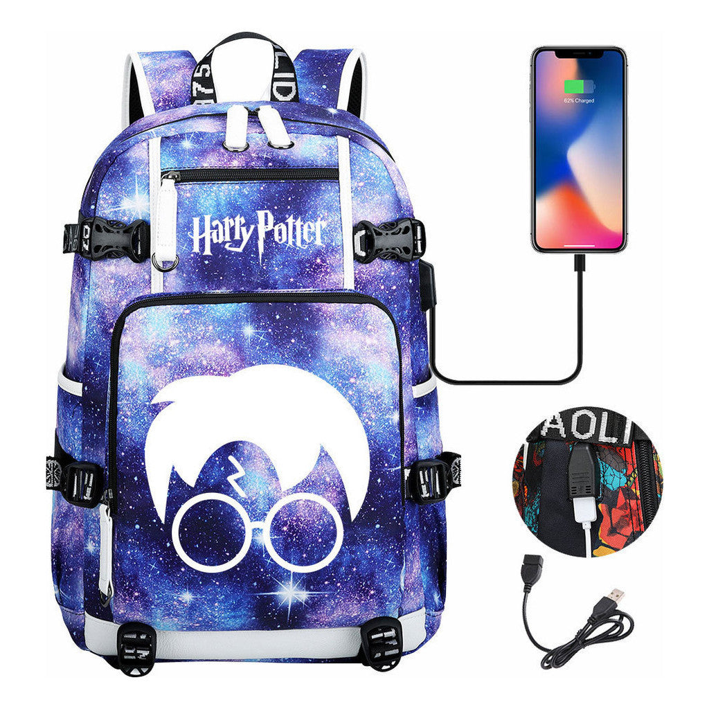 Magic School Usb Youth Student Backpack For Men And Women Leisure Travel Backpack