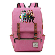 Anime My Heroes Academy Printed Youth Student Backpack Men's And Women's Leisure Belt Buckle Classic Backpack