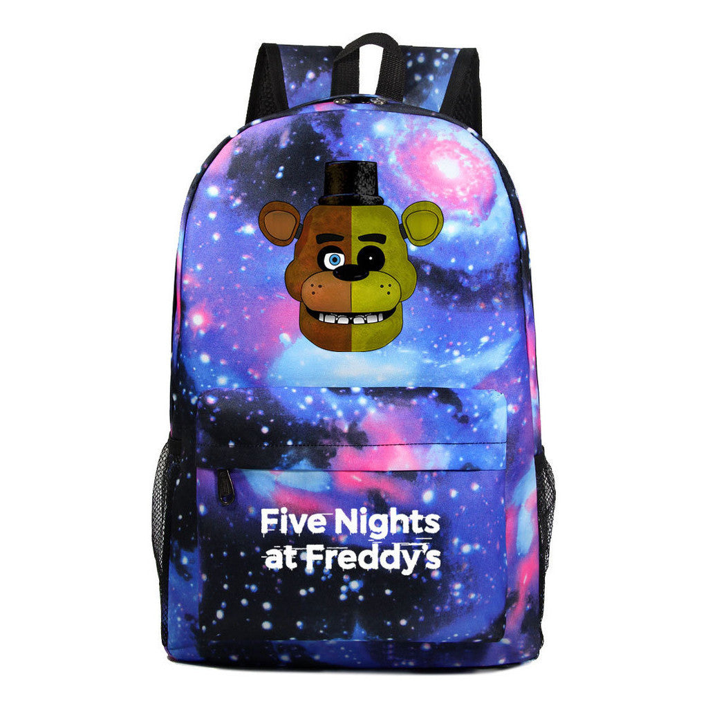 Fashion Toy Bear Game Fashion Starry Sky Youth Student Backpack Men's And Women's Leisure Backpack