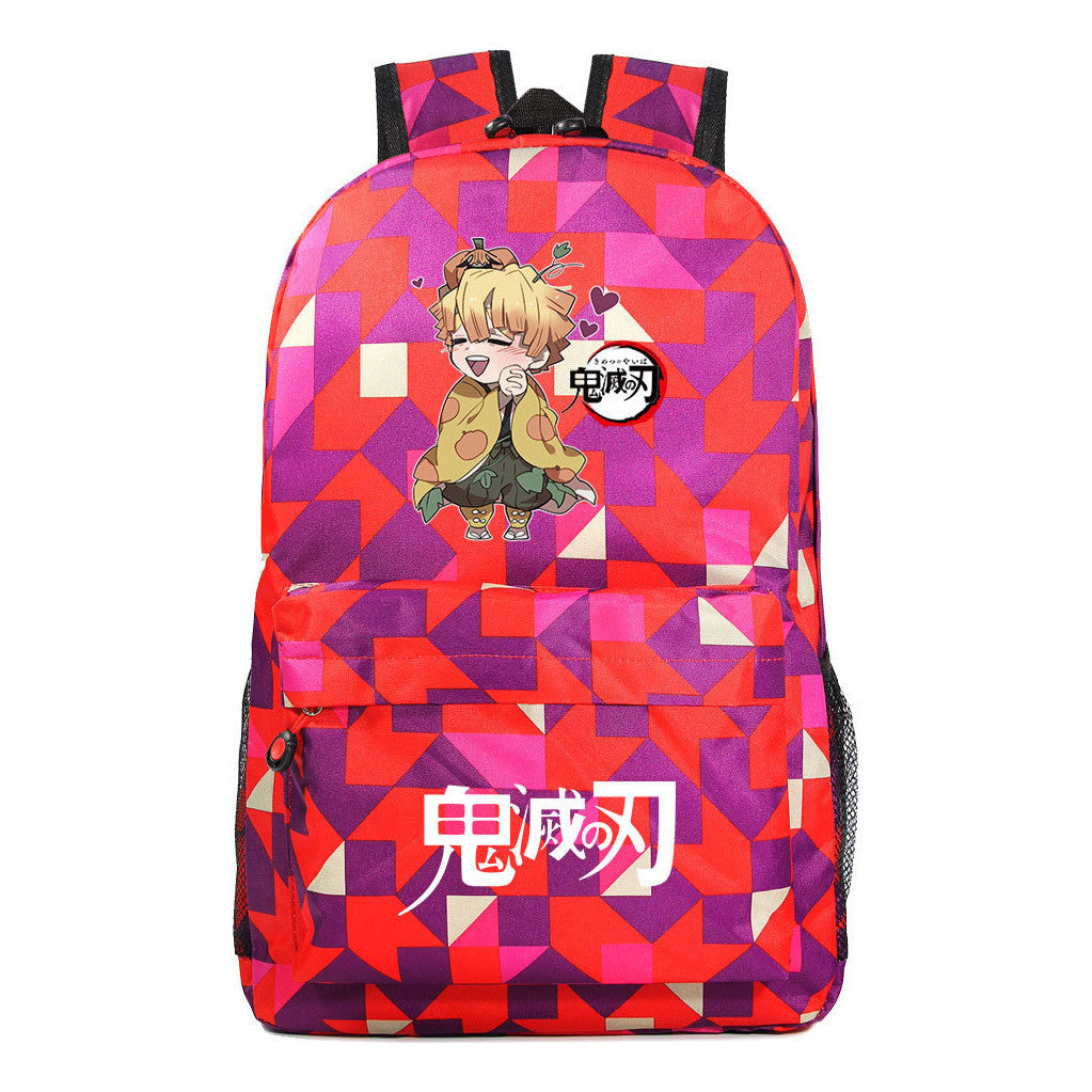 Comic Cartoon Fashion Printed Youth Student Backpack For Men And Women's Leisure Backpack