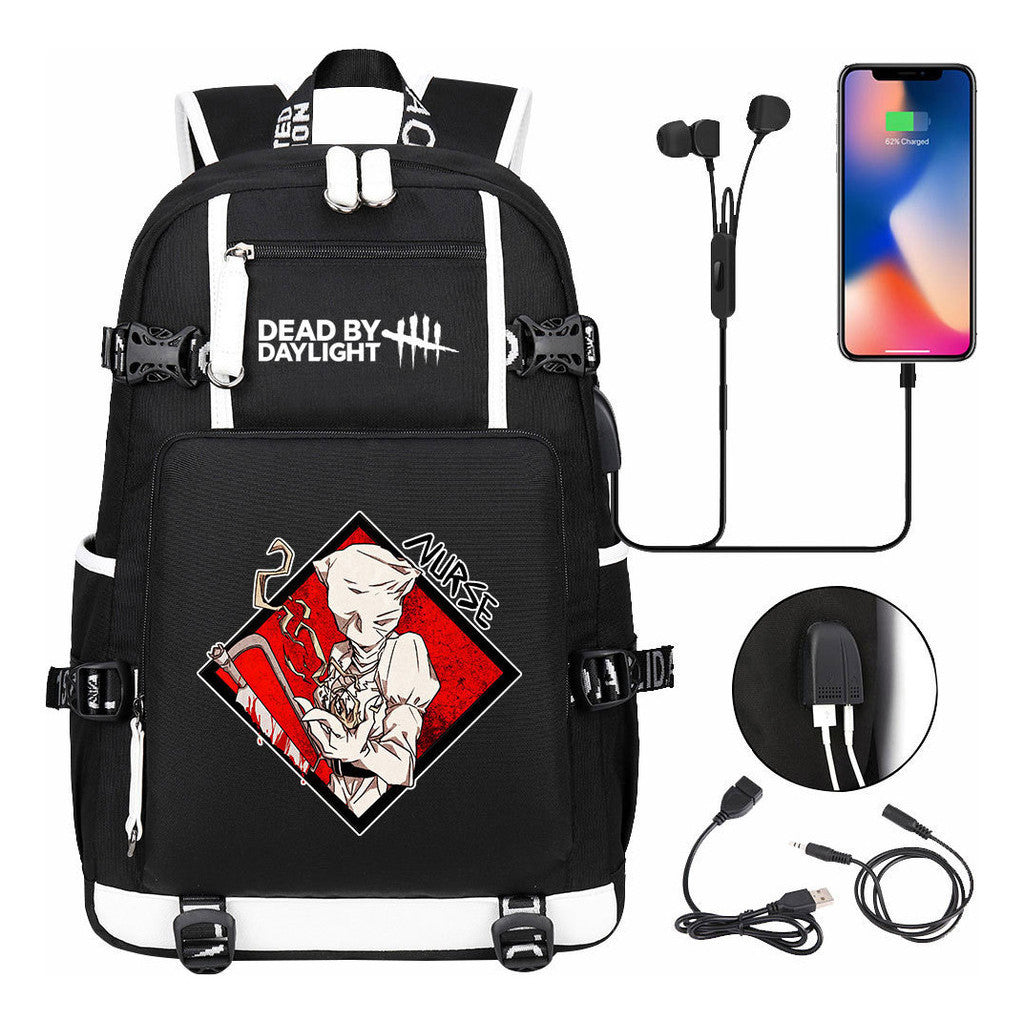 Game Dawn Print Usb Youth Student Backpack For Men And Women's Leisure Travel Backpack